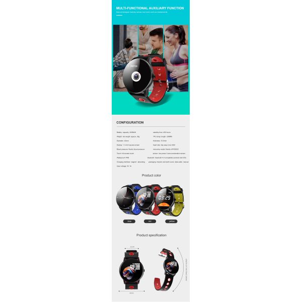 Ticwatch E2 Lte Huami Band T6 Smartwatch Big Full Touch Screen Deep Waterproof