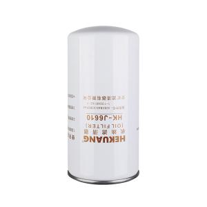China HEKUANG Oil Filter J6610 Automotive lubriing oil filters for Construction machinery wholesale