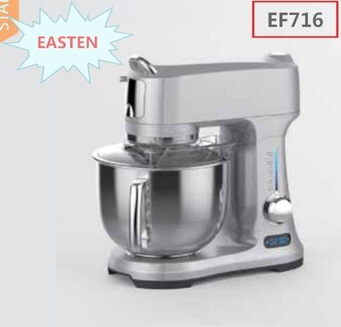 Quality Easten Planetary Die Casting Stand Mixer EF716/ 1000W Baking Mixer Machine/ 4.8L S.S Bowl Stand Fresh Milk Cake Mixer for sale