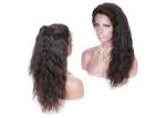 Dark Brown Full Lace Human Hair Wigs , 100% Brazilian Full Lace Wig With Baby