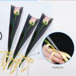 Clear Plastic Biodegradable Flower Wrapping Bouquets Sleeves Packaging For Cut