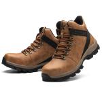 Nubuck Leather Industrial Safety Shoes Steel Toe Cap Shoes For Men