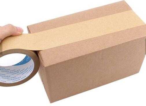 Kraft Paper Gummed Tape Kraft Paper For Heavy Packing,150um x 30mm x 150M Brown