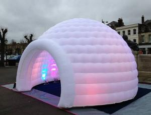 China Kids Inflatable Igloo Tent Inflatable Igloos With LED Lighting Small on sale