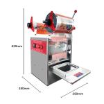 300W 300 Pcs/H Manual Tray Sealing Machine Roll Film Packaging