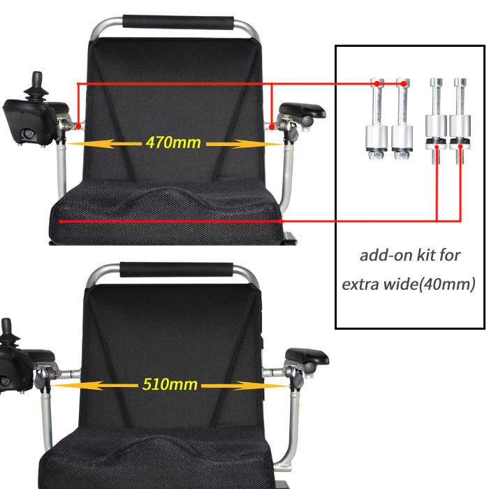 CE Smart Ultra Light Multifunction Folding Electric Power Wheelchair