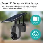 PIR Motion 3G 4G PTZ Camera 4MP 4G Solar Security Camera 360 View Color Night