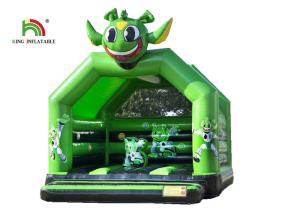 China Green Commercial 2.1 Ft Astronaut Childrens Bouncy Castle / Inflatable Kids Jumping Castle wholesale