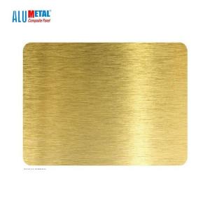 China 5mm PVC Brushed Aluminum Composite Panel Sheet AA3003 Nacreous wholesale