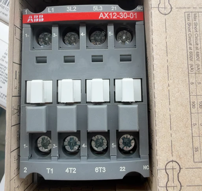 AX12-30-01-81 ABB Ac contactor Compact AC control solution Small and medium sized motors load control