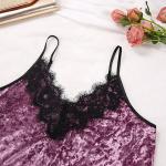 2021 Fashionable Short Tank Top Sexy Lace Bathrobe For Women Home Wear