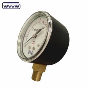 China 150mbar Low Bellows Type Pressure Gauge Manometer 63mm Bottom Mount wholesale