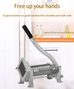 China Top Seller Stainless Steel Chips Slicer Vegetable Slicer Kitchen Tools Manual French Fries Cutter Potato Cutter wholesale