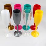 Biodegradable PLA 5.5Oz Tritan Plastic Champagne Flutes Glass Drinkware