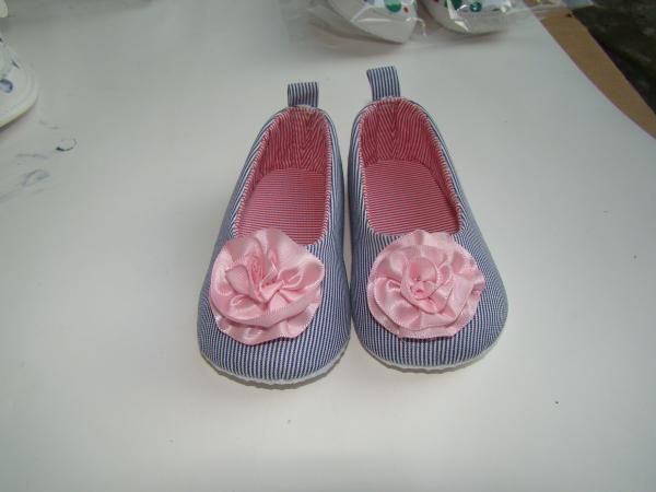 Quality summer big flower fabric baby shoe NO.5056 for sale