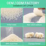 Biodegradable and Sustainable Cassava Cat Litter Plant Based Tofu Kitty Litter