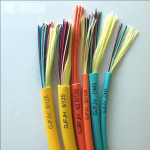 China Indoor Multimode Fiber Cable LSZH Turquoise Sheath Tight Buffered OM3-300 wholesale