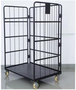 China Black Electro Galvanized Wire Utility Cart For Factory Auto Parts wholesale