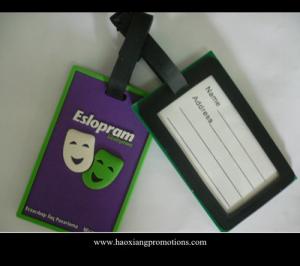 China Hot sale Lovely and Colorful Travel Using Cheap Custom PVC Luggage Tag wholesale