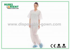 China Non-Toxic SMS Disposable Protective SMS Pajamas Kits With Shirt And Trousers on sale