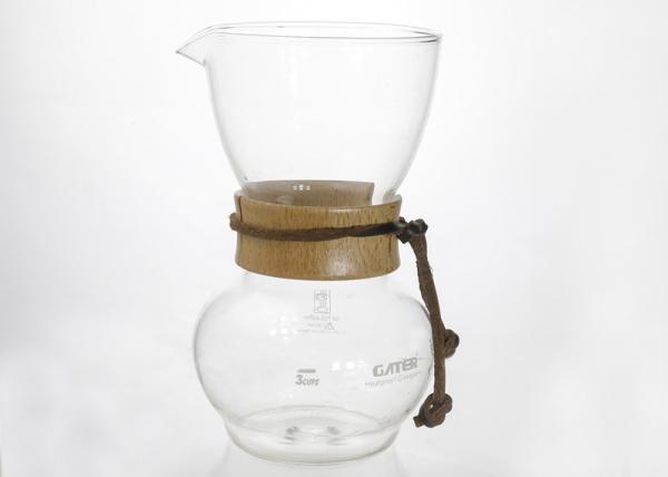 Pour Over Coffee Maker Antique Glass Coffee Pots With 500ml Capacity , LOGO