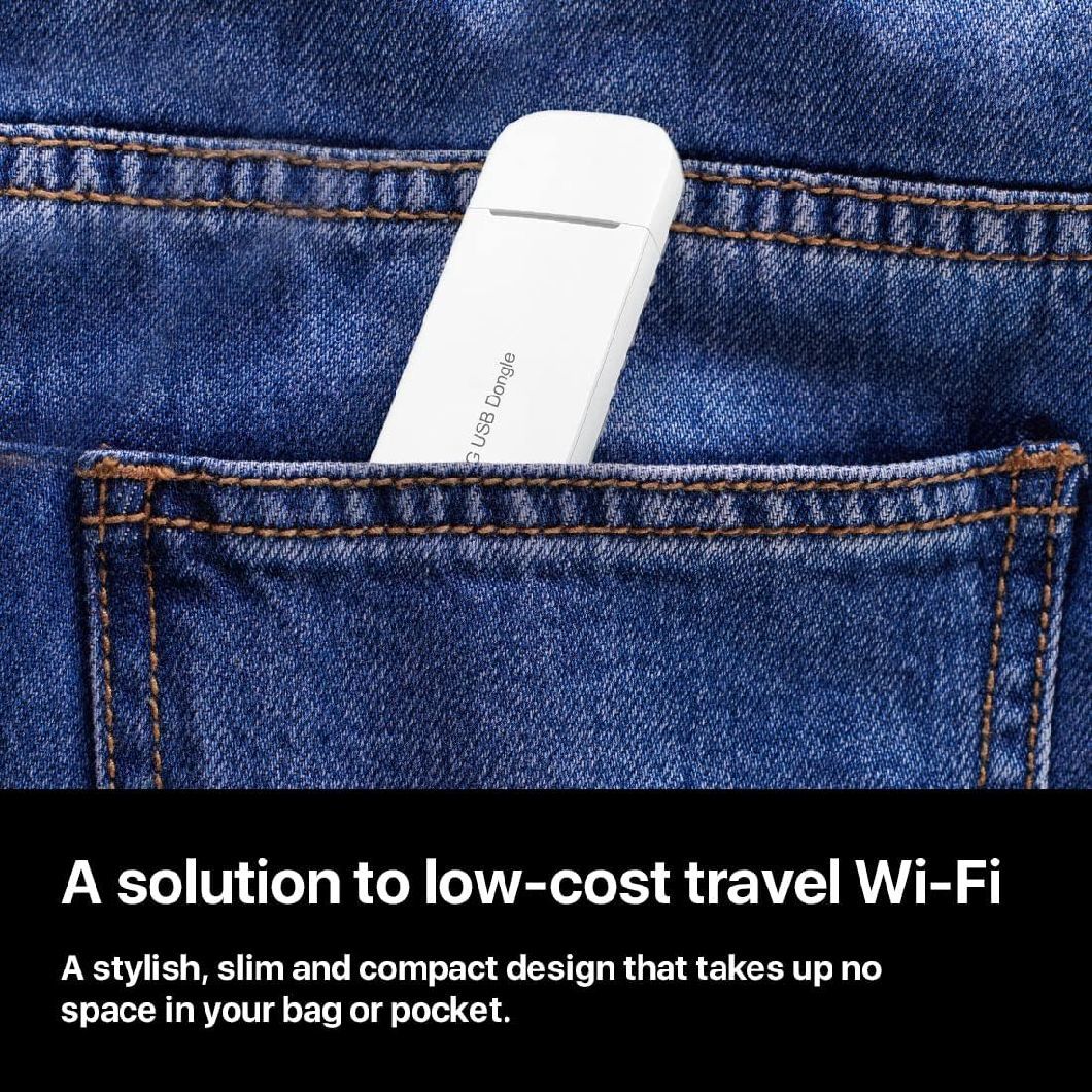 Unlocked Huawei E3372-325 4G USB Dongle (White) . Super-Fast 150Mbps Speed. Works with Any Network SIM Card Worldwide. Includes 2 X External Antennas