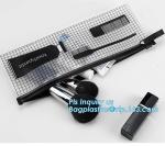 costomize slider ziplock pvc travel cosmetic bag, slider zipper bag with