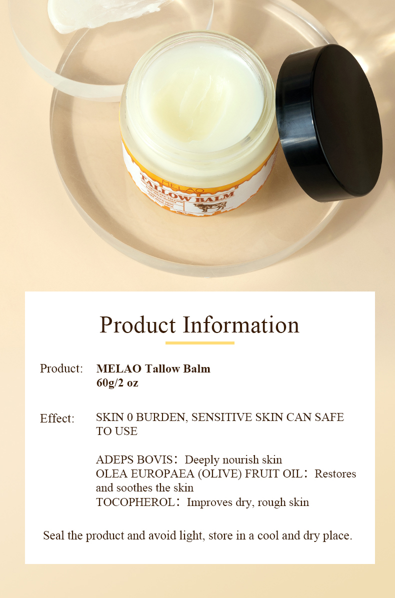 Natural Facial Private Label Body Lotions Vitamins Face Care Cosmetic Korean Skin Care Products Makeup Peptides Beef Tallow Balm