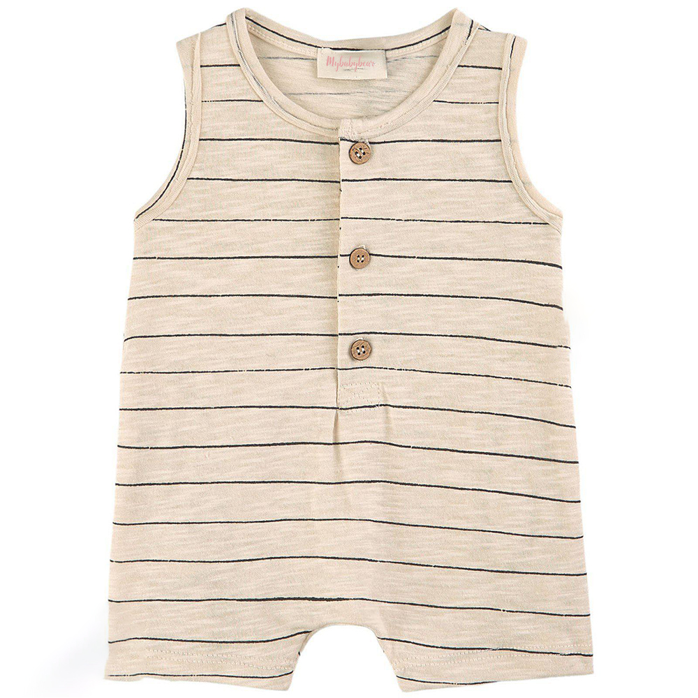 2023 summer Hot sale 100% organic cotton printed animal knitted newborn baby rompers