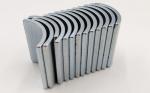 Arc Shaped Free Energy Neodymium Motor Magnets N45SH Grade Zinc Coating