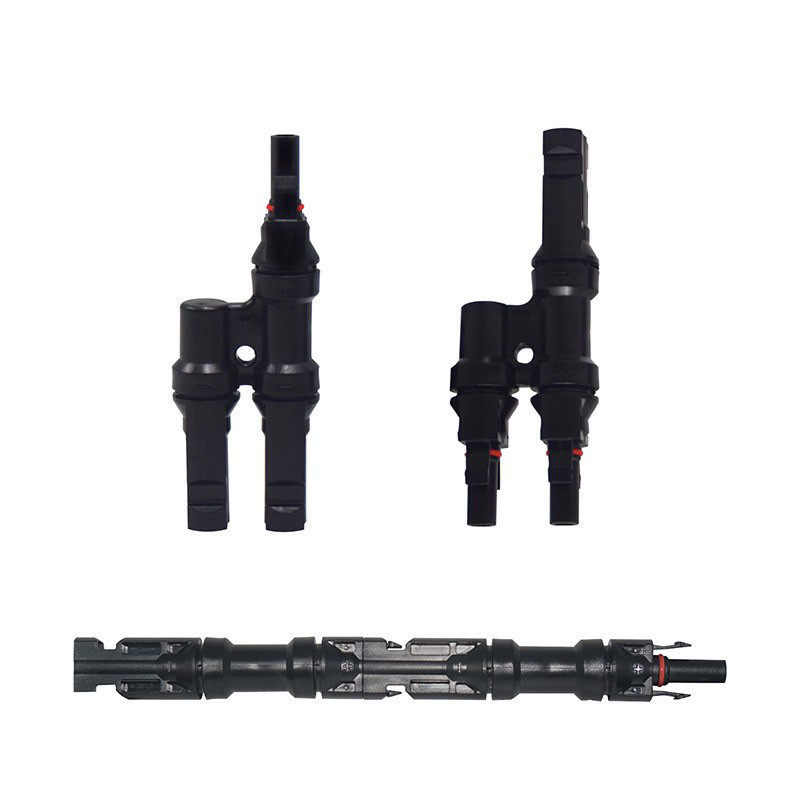 PPO PV-MDY3 ip67 1000v 30a UL94-V0 Solar Photovoltaic T-Connector
