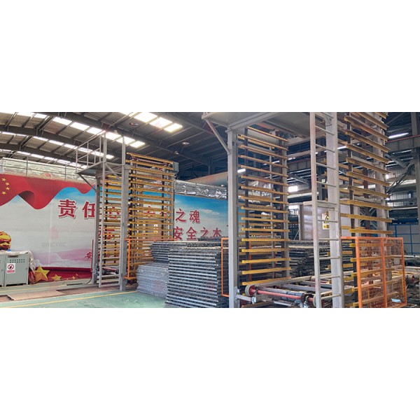 Complete automated brick production line overview