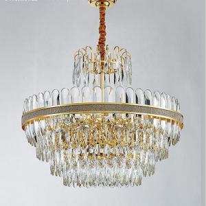 China Living Room Decorative Pendant Light Home Modern Luxury Ceiling Crystal Chandeliers wholesale