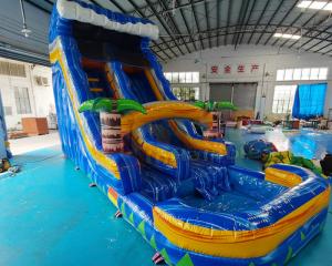 China 0.55mm PVC Inflatable Pool Water Slide Playground Jump Bouncer wholesale