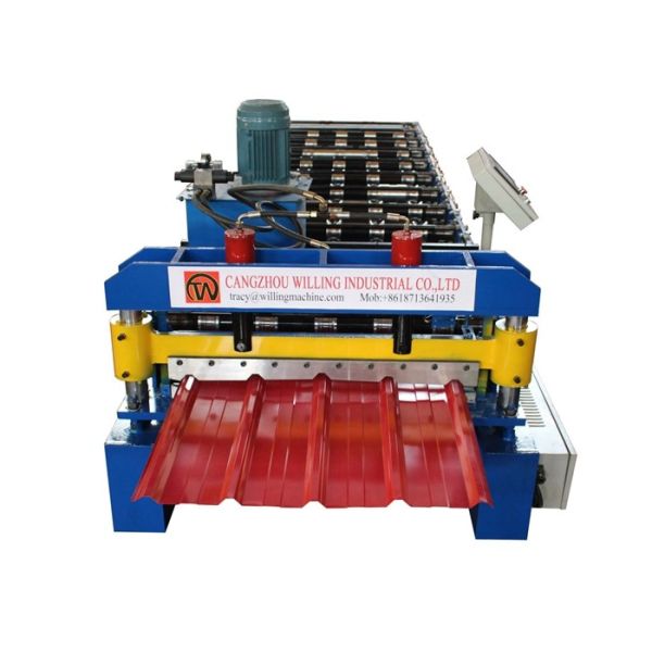 5 Ribs Roof Roll Forming Machine 11 Rows Trapezoidal Sheet Roll Forming Machine