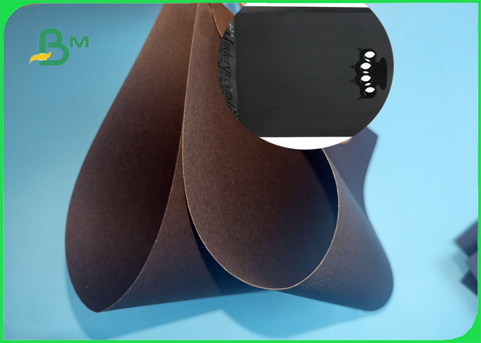 100% Wood Pulp Grey Cardboard Sheets Good Folding Resistance 1.5-2.0mm Black Book Binding Board For Bags