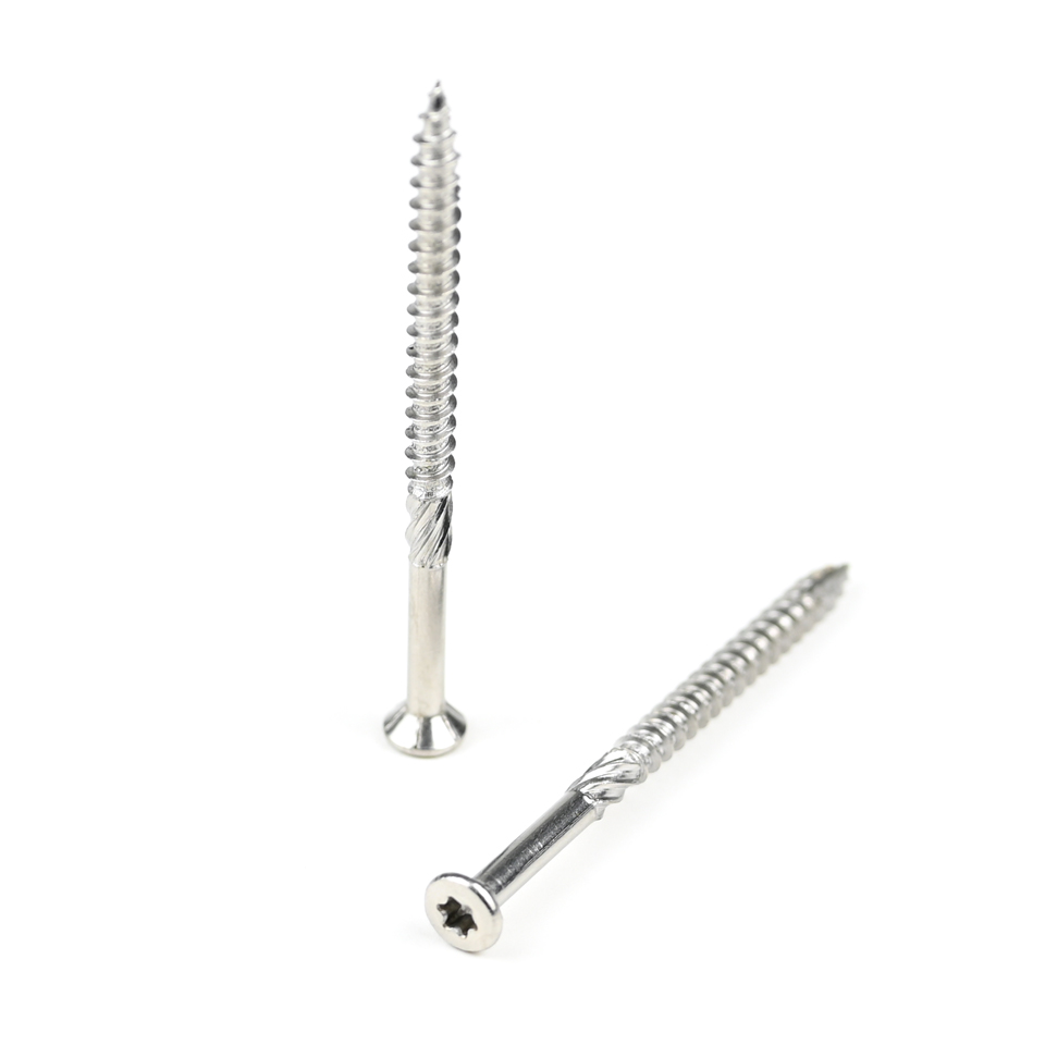 Stainless Steel A4 Decking Screw Trim Head Torx 60mm Chipboard Screws for Installation