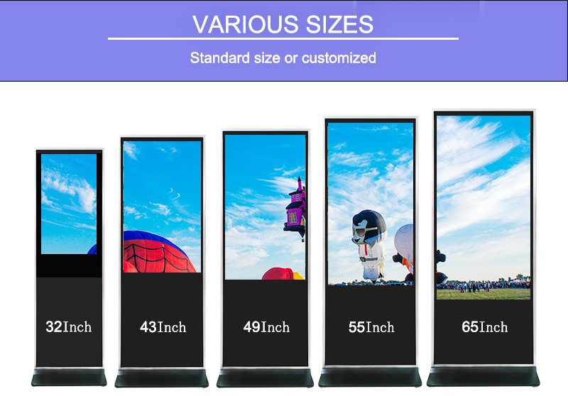 55" Touch Screen Indoor Digital Signage Android Windows OS 2 Update Modes