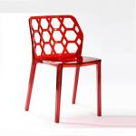 Water Cube Leisure Plastic Chair,LeisureMod Cove Transparent Black Acrylic