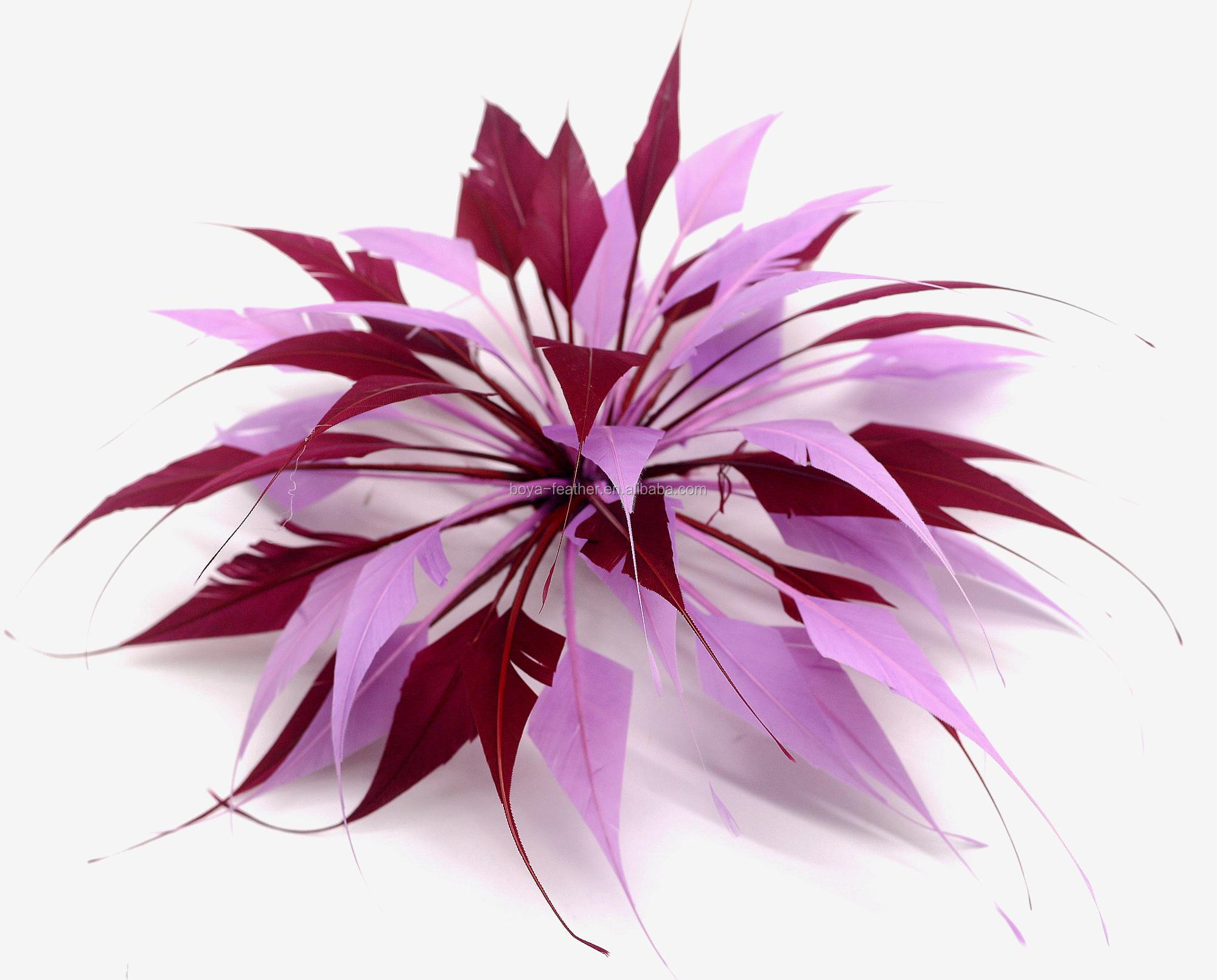 Party Decoration Stripped Goose Feather Flower Mount for Shipping DHL UPS FEDEX EMS TNT