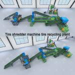 2t/D-3t/D Tyre Recycling Machine Tire Crusher Waste Rubber Tyre Shredder Machine