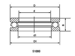 China Single Direction Thrust Ball Bearings 51210 wholesale