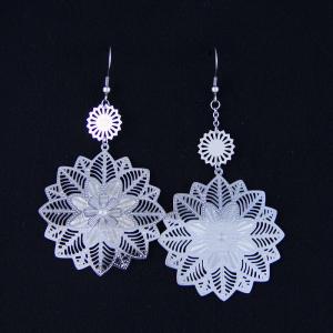 China Fashion High Quality Ladies Women Girls Stainless Steel Earrings LEF112 wholesale