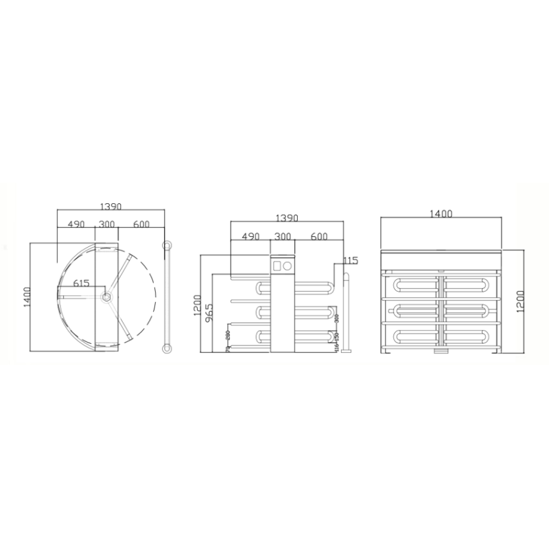 30W Adjustable Half Height Turnstile Access Control System OEM ODM