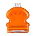 500ML Clear Glass Whiskey Spirit Bottle with Personalized Cap and Cork