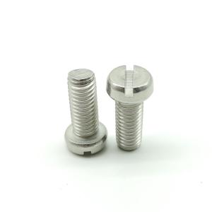 China Stainless Steel M5 M2 Slotted Cheese Head Machine Screw A2-70 DIN 84 wholesale