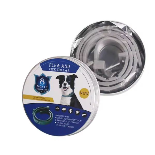 Silicone Pet Collars Solid Anti Flea And Tick Collar For Dogs And Cats