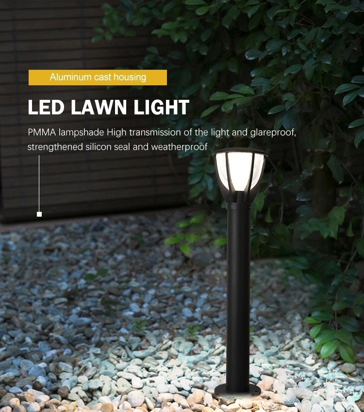 High Transmission Outdoor Lawn Lights For Garden Ip65 Rainproof 10 Watt