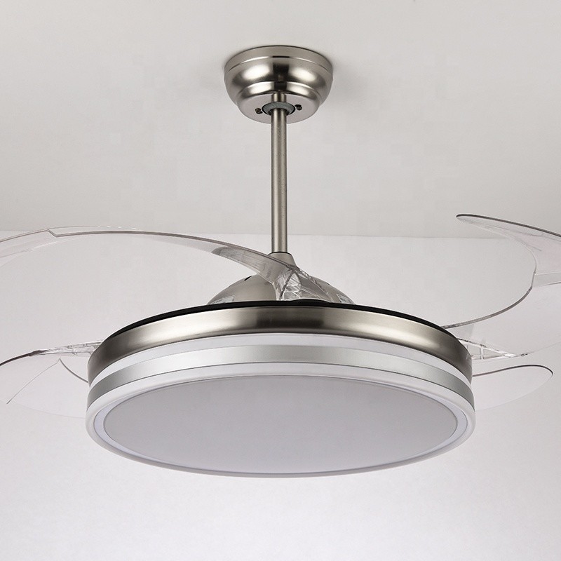 110V Modern LED Ceiling Lamp 42 Inch Remote Control Ceiling Fan With Light