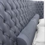 2.2m King Size Fabric Bed 3.46m Modern Bedroom Furniture Sets 59.0in